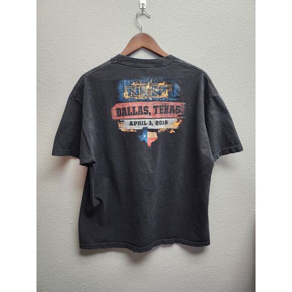 NXT Shirt Texas Graphic Tee Black Wrestling Authentic Lone Star Tee WWE XL - Picture 4 of 7
